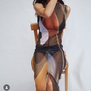 CLAN mesh dress